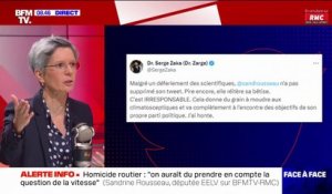 "Je veux que les gens se réveillent": Sandrine Rousseau revient sur son tweet polémique affirmant qu'il fait 60°C en Espagne