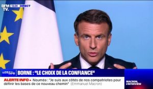Remaniement: Élisabeth Borne, "c'est le choix de la confiance, de la continuité et l'efficacité" assure Emmanuel Macron