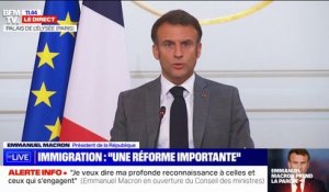 Emmanuel Macron: "Nous aurons à apporter les réponses profondes aux émeutes"