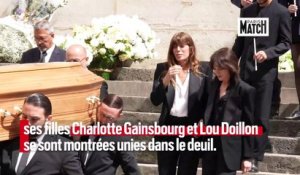 Charlotte Gainsbourg consolée par Yvan Attal aux obsèques de sa mère, Jane Birkin
