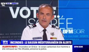 Incendies: "De nombreux départs de feu ont eu lieu aujourd'hui, avec certains qui ont pris de l'ampleur", indique Sébastien Paletti (porte-parole de la Sécurité civile)