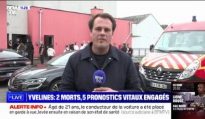 Accident mortel dans les Yvelines: le ministre des transports Clément Beaune est arrivé sur place