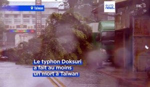 Le typhon Doksuri balaye Taïwan et une partie de la Chine