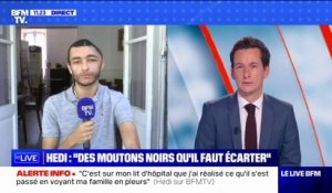 Victime d'un tir de LBD à Marseille, Hedi confie sur BFMTV "ne pas pouvoir" se regarder le miroir