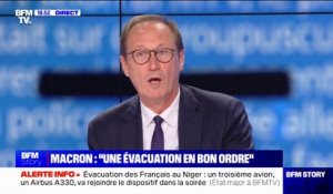 Niger: "Je voudrais saluer le courage du président Bazoum qui n'a toujours pas signé de reddition", affirme Bruno Fuchs (député MoDem, membre de la commission des affaires étrangères)