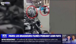 Braquage d'une bijouterie à Paris: les braqueurs filmés par une passante pendant leur fuite