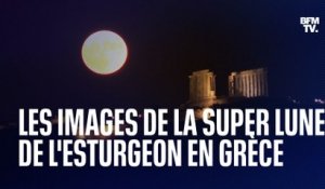 Le très beau timelapse de la Super Lune au-dessus de l’ancien temple de Poséidon en Grèce