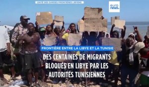 Des centaines de migrants bloqués entre la Tunisie et la Libye