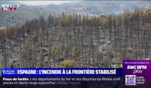 Espagne: l'incendie à Portbou est désormais stabilisé, après deux jours de lutte et près de 600 hectares brûlés