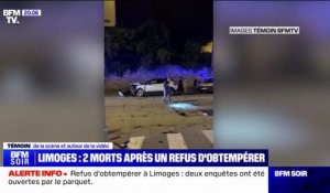 Deux morts après un refus d'obtempérer présumé à Limoges: "C'était un choc tellement violent", raconte ce témoin