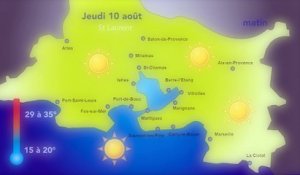 Météo Jeudi 10 aout : du beau temps!