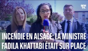 Incendie en Alsace: Fadila Kattabi, ministre déléguée en charge des Solidarités, s’est rendue à Wintzenheim