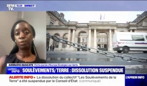 Suspension de la dissolution des Soulèvements de la Terre: "Un immense soulagement" selon Aminata Niakaté, porte-parole d'EELV