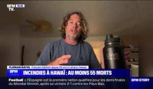 "Je me demande si mes amis sont toujours vivants": le témoignage d'un habitant français de Lahaina, ville de l'archipel d'Hawaï détruite par les incendies