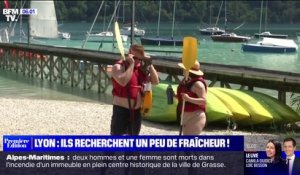 Face à la canicule, les touristes en vacances près de Lyon recherchent de la fraîcheur