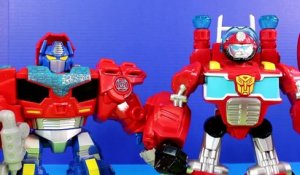 Transformers Robots In Disguise Stomp & Chomp Grimlock Optimus Prime Heatwave Battle Mars Robots