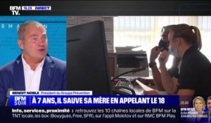 Mère sauvée par son enfant de 7 ans: "Le premier vecteur du savoir en matière de secours, ce sont les parents", indique Benoit Noble (président du groupe "Prévention")