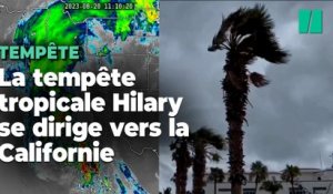 Tempête Hilary : les images des premiers dégâts au Mexique