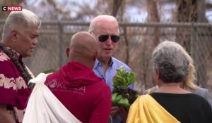 Incendies à Hawaï : Joe Biden rend visite aux sinistrés