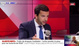 Pour Jean-Philippe Tanguy (RN), "il y a un désarmement psychologique des élites françaises avec la drogue"