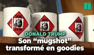 Le "mugshot" de Donald Trump transformé en goodies