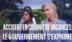 Accident d'un minibus de colonie de vacances: Prisca Thevenot et Charlotte Caubel sur place