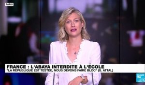 Le gouvernement français interdit l'abaya à l'école : Attal appelle à "faire bloc" contre les atteintes à la laïcité