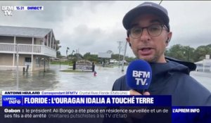 Dans cette commune de Floride, l'ouragan Idalia a provoqué une montée des eaux en pleine ville