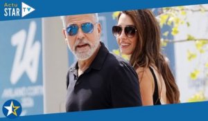 George Clooney au bras d'Amal  caresses, baisers    La star et sa sublime femme affichent comme rar