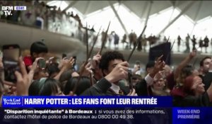 Les fans d'Harry Potter font leur rentrée à l'exposition à Paris pour un quiz géant "Retour à Poudlard"