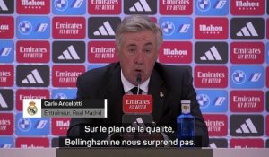 Ancelotti : “Bellingham peut arriver à 15 buts sans problème”