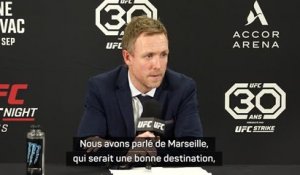 UFC Paris - Shaw : "Nous avons parlé de Marseille, qui serait une bonne destination"