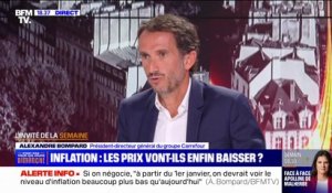 Inflation: "Les classes populaires ne peuvent plus consommer un certain nombre de produits", affirme Alexandre Bompard (PDG Carrefour)