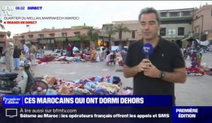 Séisme au Maroc: ces habitants de Marrakech se réveillent après avoir dormi dehors