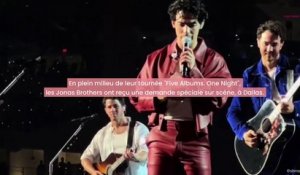 La gender reveal lors du concert des Jonas Brothers