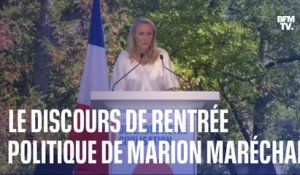 Le discours de rentrée politique de Marion Maréchal, tête de liste de "Reconquête" aux élections européennes