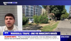 Femme en mort cérébrale à Marseille: "Peu importe où on est aujourd'hui à Marseille, on n'est pas en sécurité", pour Amine Kessaci, président de l'association "Conscience"