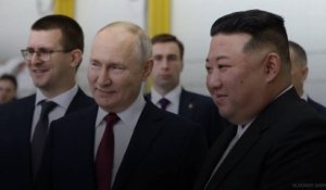 Vladimir Poutine "très content" de la visite de Kim Jong-un en Russie