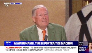 "Une fois passés les six premiers mois en 2017, ses rapports avec les Français n'ont jamais été naturels": Alain Duhamel présente son livre "Le Prince balafré", qui tire le portrait d'Emmanuel Macron