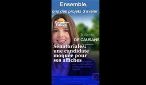 Sénatoriales: une candidate moquée pour avoir retouché son affiche de campagne