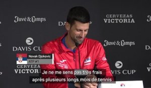 Coupe Davis - Novak Djokovic : "Finir l'année N.1 mondial ? Pas une priorité mais un bonus"