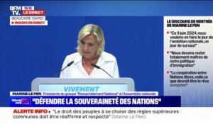 Marine Le Pen: "Lorsque nous défendons la souveraineté de la France, nous défendons également la souveraineté de toutes les nations du monde"
