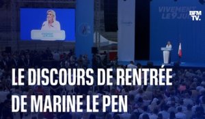 Le discours de rentrée de Marine Le Pen en intégralité