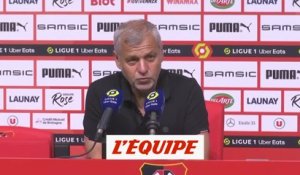 Genesio : « Deux lectures de ce match... » - Foot - L1 - Rennes