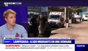 Lampedusa: "La priorité absolue est de faire en sorte que toutes ces personnes puissent être prises en charge sur le plan humanitaire, mental et administratif", pour le sauveteur en mer Antoine Laurent