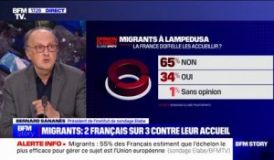 Immigration: pour 65% des Français, la France ne doit pas accueillir les migrants de Lampedusa (Elabe/BFMTV)