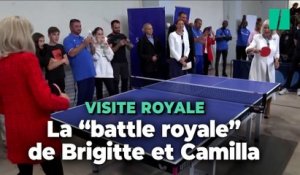 Brigitte Macron et la reine Camilla improvisent une partie de ping-pong