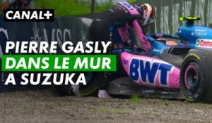Sortie de piste de Pierre Gasly à Suzuka - Grand prix du Japon