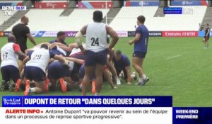XV de France: Antoine Dupont "va pouvoir revenir" dans l'équipe "dans un processus de reprise sportive progressive"
