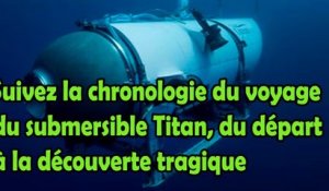 Suivez la chronologie du voyage du submersible Titan, du départ à la découverte tragique